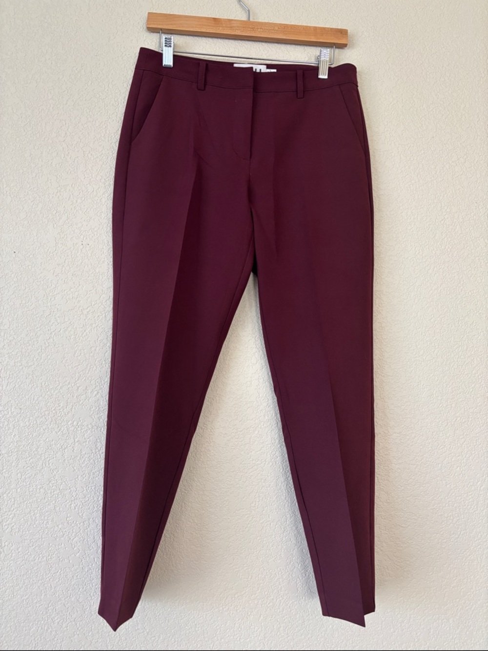 ICHI Women’s Tailored Burgundy Dress Pants